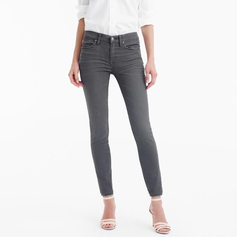 J. Crew Tooth Pick Grey Skinny Jeans Size 25